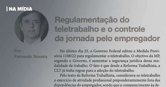 O OTIMISTA (CE) | REGULAMENTAÇÃO DO TELETRABALHO E O CONTROLE DA JORNADA PELO EMPREGADOR