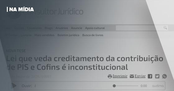 CONJUR | LEI QUE VEDA CREDITAMENTO DA CONTRIBUIÇÃO DE PIS E COFINS É INCONSTITUCIONAL